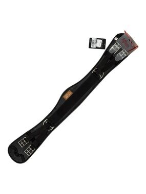 NWT Jeffries Symbian Girth Dressage, 30” Black W/Silver Hardware